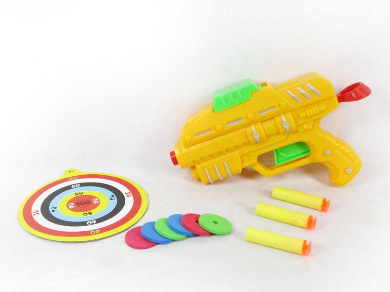 Flying Disk Gun Set(2C) toys