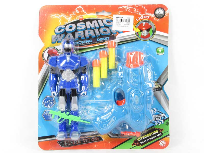 Soft Bullet Gun & Robot W/L(3C) toys