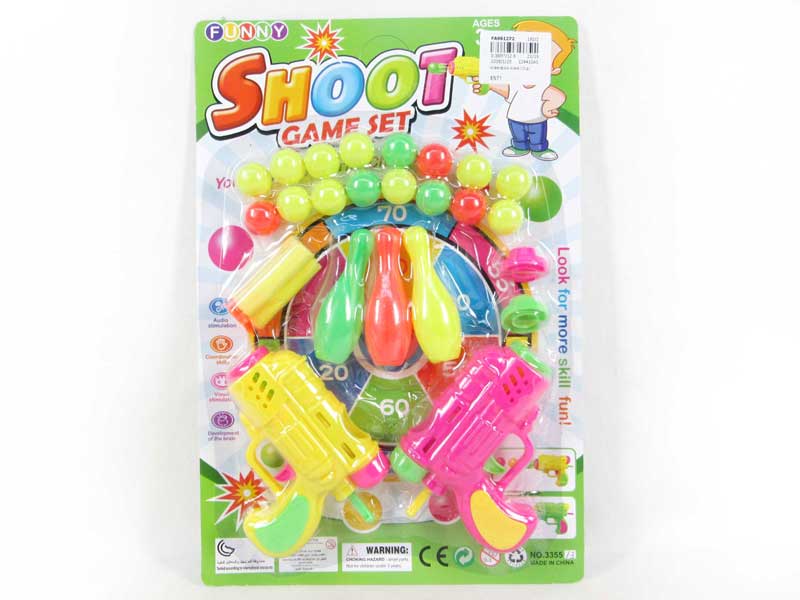Soft Bullet Gun Set & Pingpong Gun(2C) toys
