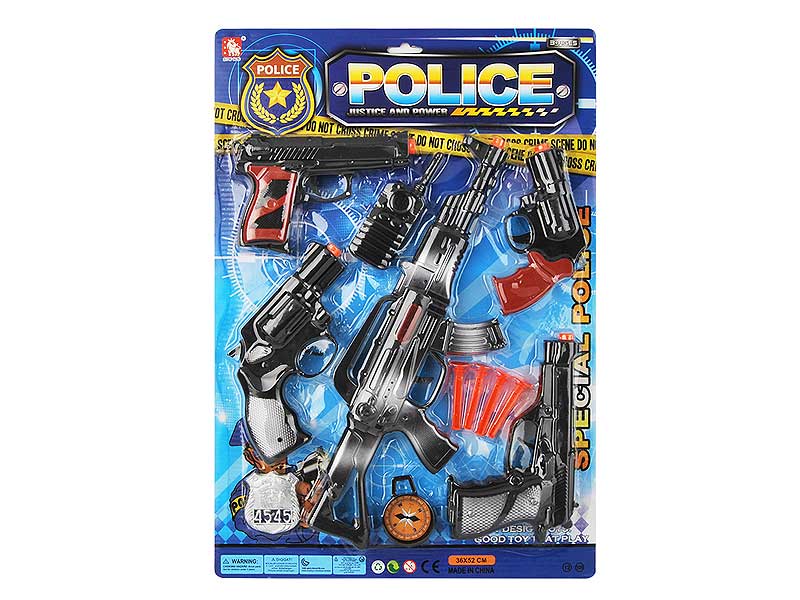 Soft Bullet Gun Set & Flint Gun(5in1) toys