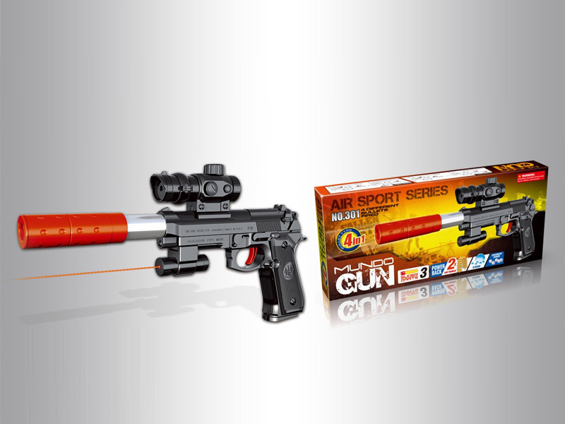 4in1 Crystal Bullet Gun Set W/Infrared toys