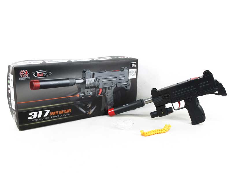 3in1 Crystal Bullet Gun Set W/Infrared toys