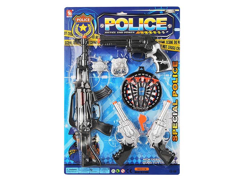 Solf Bullet Gun Set & Flint Gun(4in1) toys