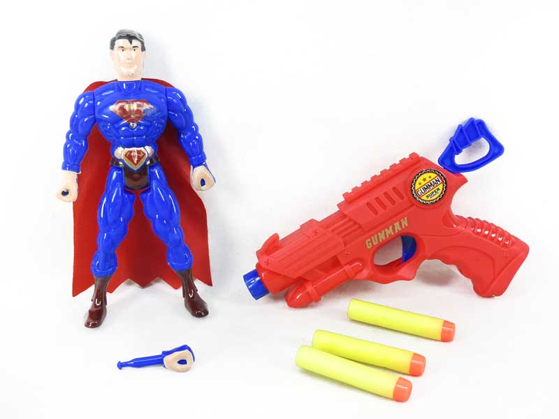 EVA Soft Bullet Gun & Super Man W/L toys