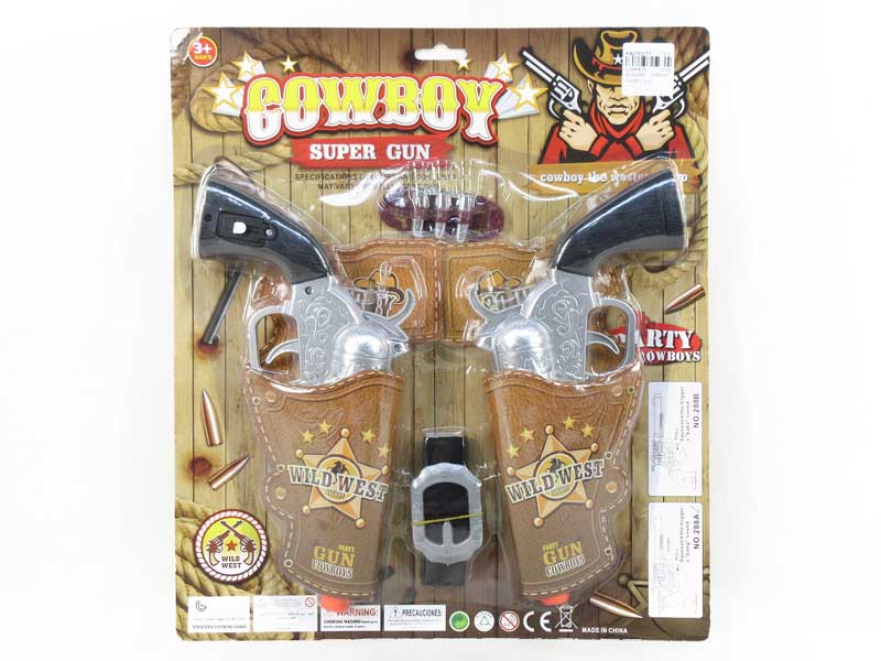 Cowpoke Gun Set W/IC(2in1) toys