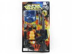 Toy Gun Set & Soft Bullet Gun(2in1)