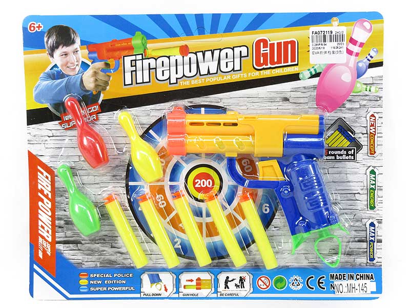 EVA Soft Bullet Gun Set(3C) toys