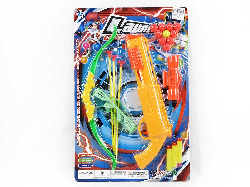 Pingpong Gun Set & Bow_Arrow(3C) toys