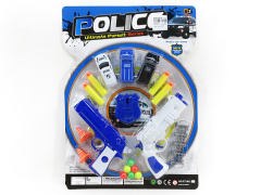 Toy Gun & Pull Back Police Car