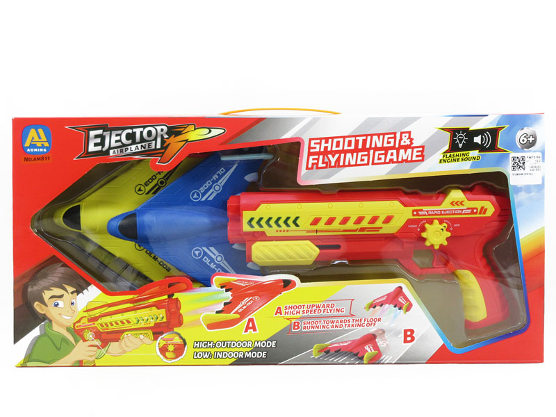 Shoot  Airplane Gun W/L toys