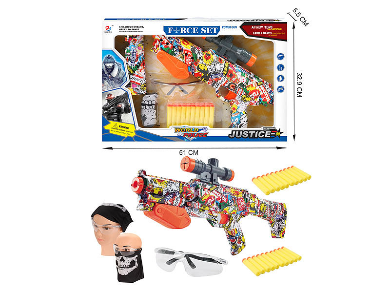 EVA Soft Bullet Gun Set toys