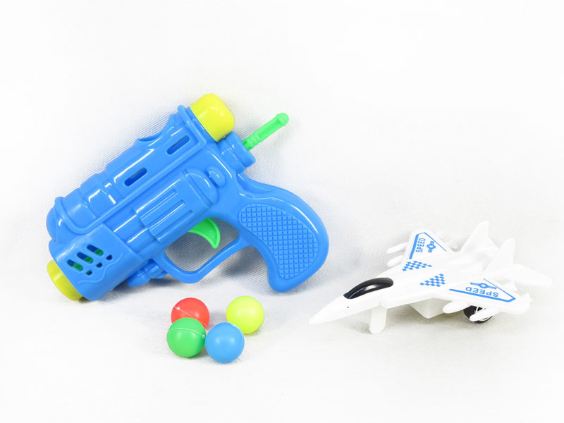 Pingpong Gun & Free Wheel Plane toys