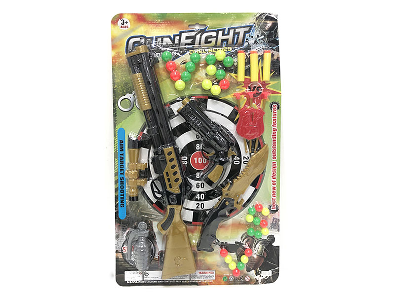 Soft Bullet Gun Set(3in1） toys