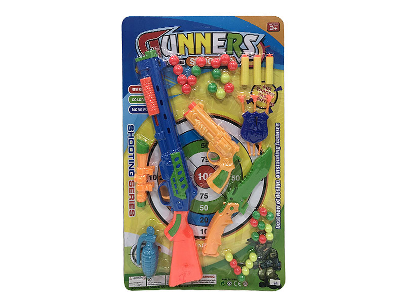 Soft Bullet Gun Set & Toys Gun(3in1) toys