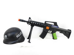 Toy Gun & Police Cap