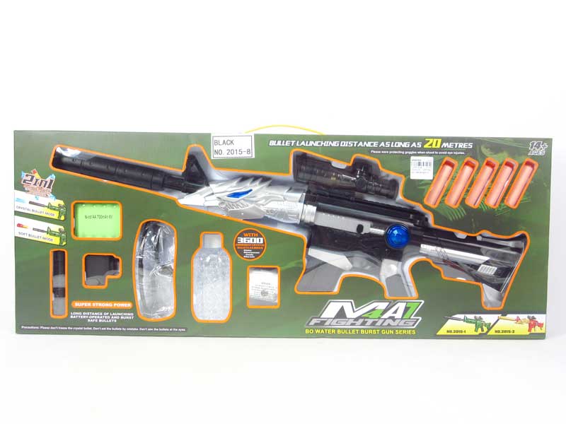 B/O Crystal Bullet Gun Set W/L toys