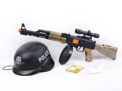 Toy Gun & Police Cap