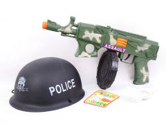 Toy Gun & Police Cap