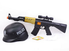 Toy Gun & Police Cap