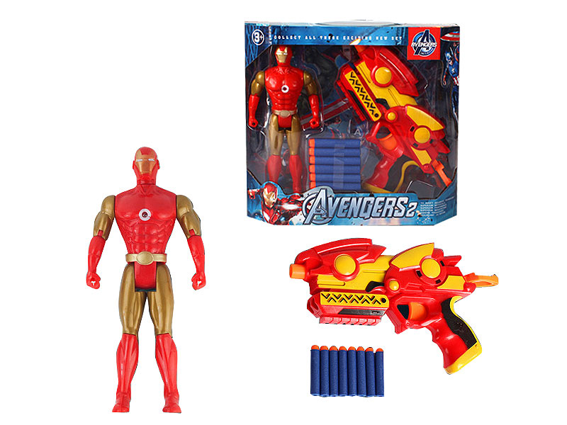 EVA Soft Bullet Gun & Iron Man toys