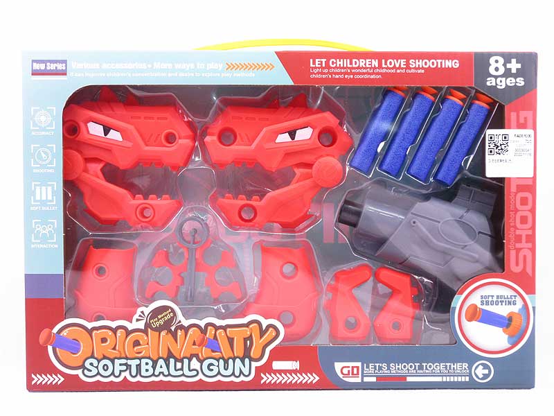 Diy Soft Bullet Gun Set(2C) toys
