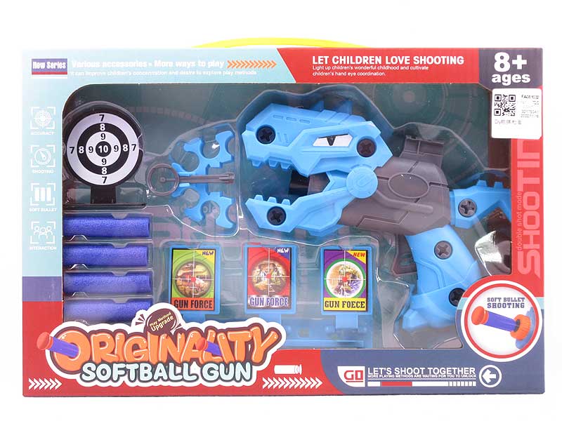 Diy Soft Bullet Gun Set toys