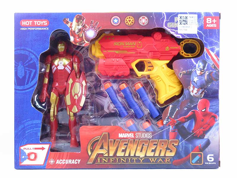 EVA Soft Bullet Gun & Iron Man W/L toys
