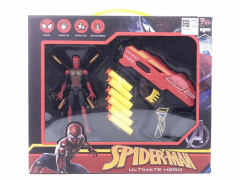 Soft Bullet Gun Set & Spider Man W/L