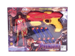 EVA Soft Bullet Gun & Iron Man W/L