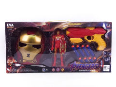 EVA Soft Bullet Gun & Iron Man W/L & Mask