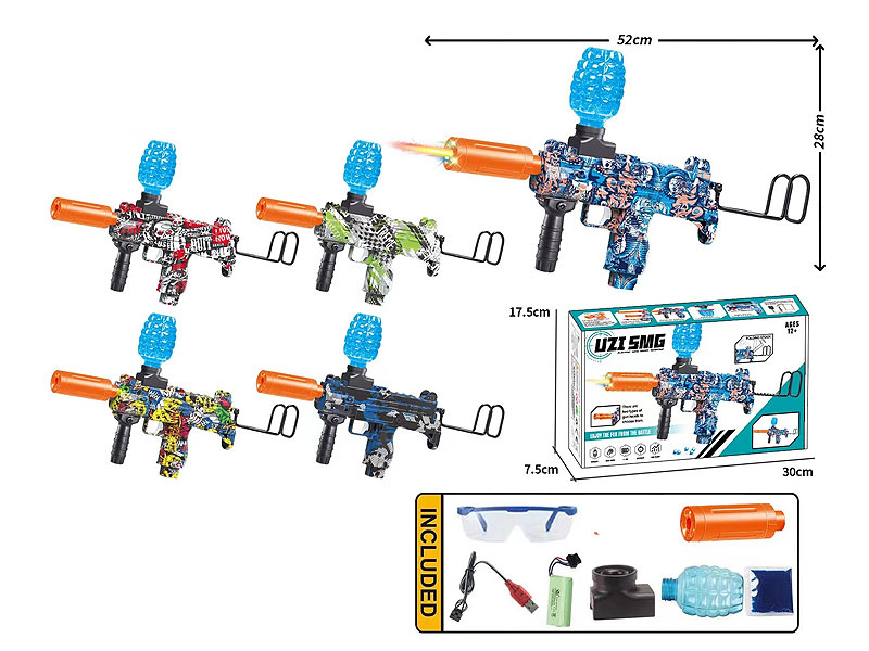 B/O Crystal Bullet Gun Set (4C) toys