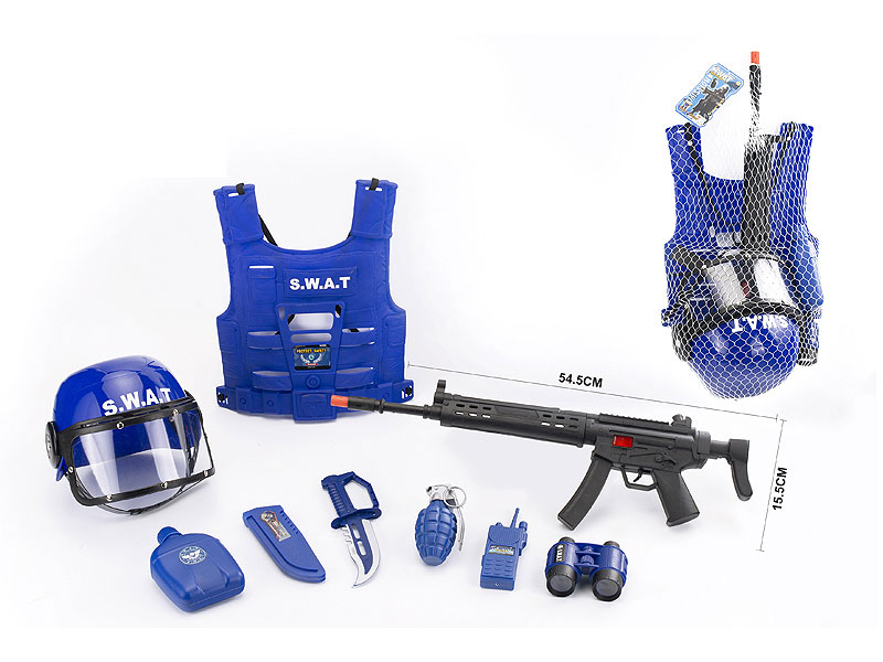 Fire Stone Gun Set & Military Helmets toys
