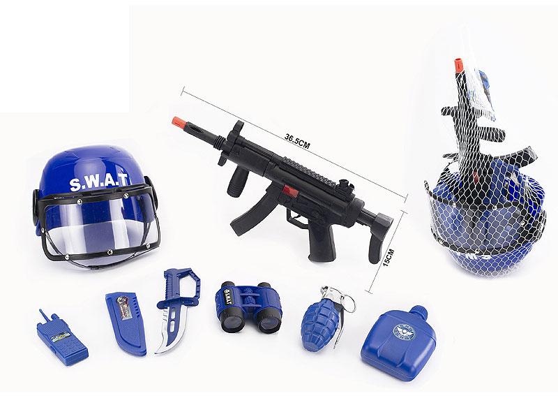 Fire Stone Gun Set & Military Helmets toys