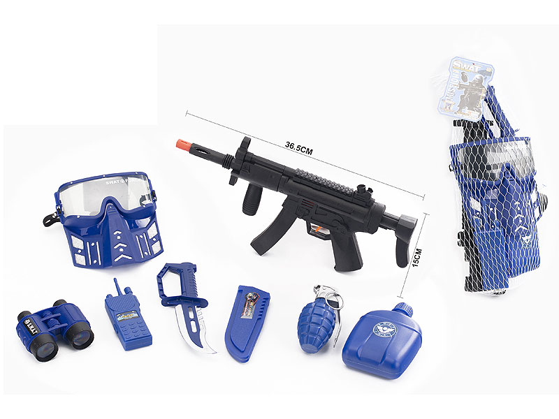 Toy Gun Set & Military Helmets toys