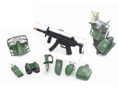 Toy Gun Set & Military Helmets