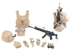 Fire Stone Gun Set & Military Helmets toys