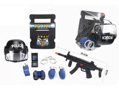 Fire Stone Gun Set & Police Helmets toys