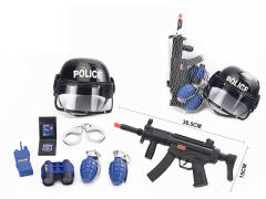 Fire Stone Gun Set & Police Helmets toys