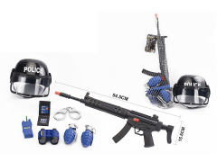 Fire Stone Gun Set & Police Helmets toys