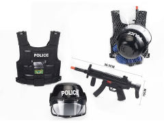 Fire Stone Gun Set & Police Helmets toys