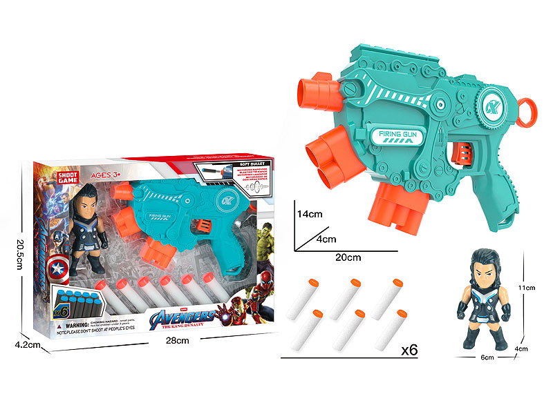 EVA Soft Bullet Gun Set toys