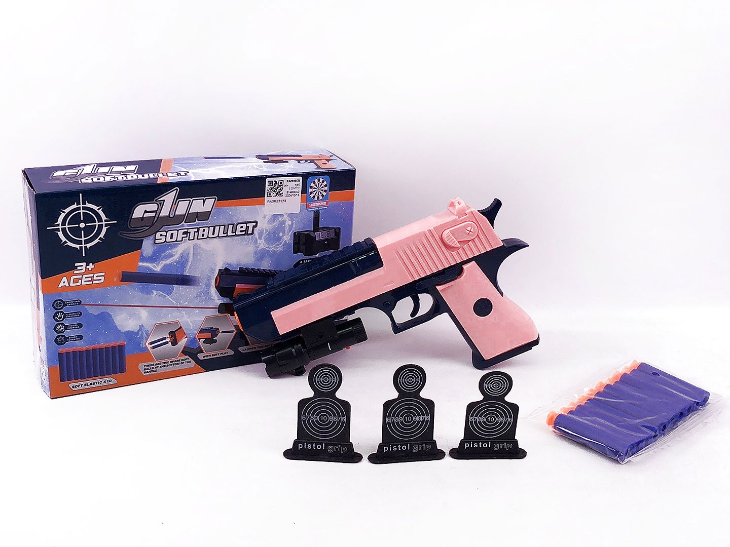 EVA Soft Bullet Gun Set W/Infrared toys