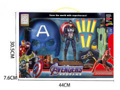 EVA Soft Bullet Gun & Captain America W/L & Mask toys