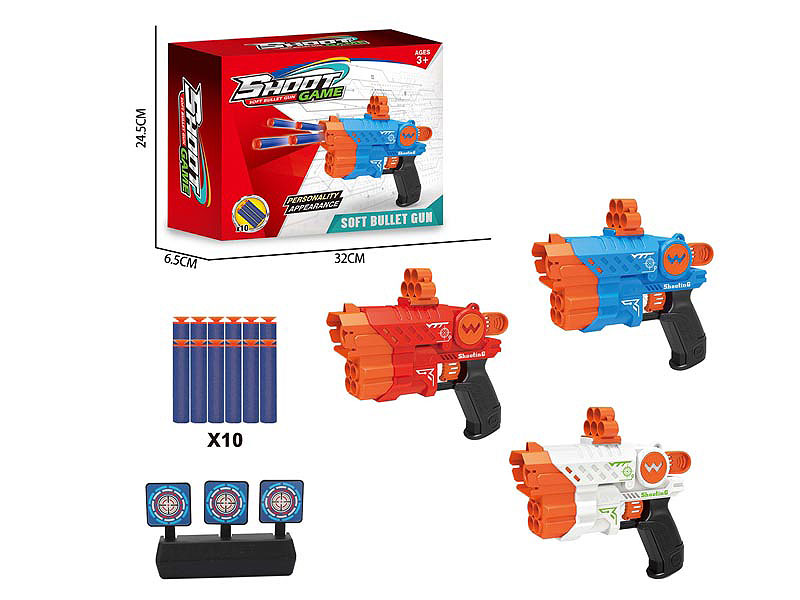 EVA Soft Bullet Gun Set(3C) toys