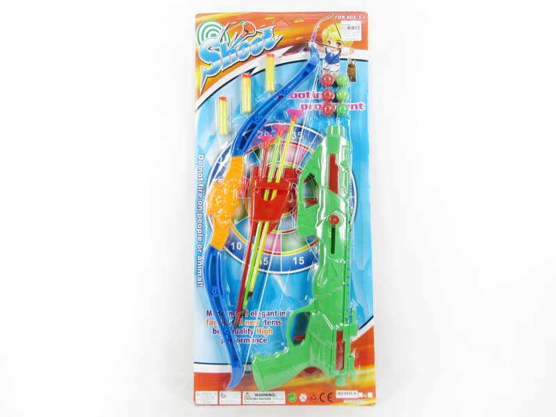 Bow_Arrow & Pingpong Gun Set(3C) toys