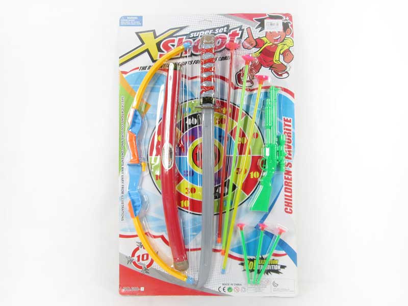 Bow & Arrow Set & Soft Bullet Gun(3C) toys