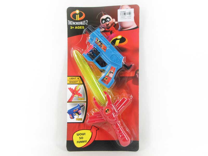 Sword W/L_IC & Soft Bullet Gun Set toys