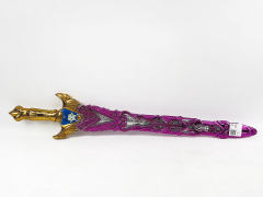 电镀实色双龙剑