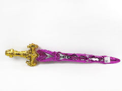 电镀实色双龙剑