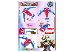 手握弹射弓箭套带灯光/声音(2色)